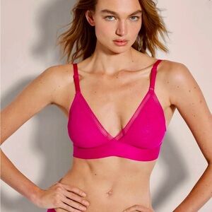 Soma NWT Triangle Bralette with Lace Size XS